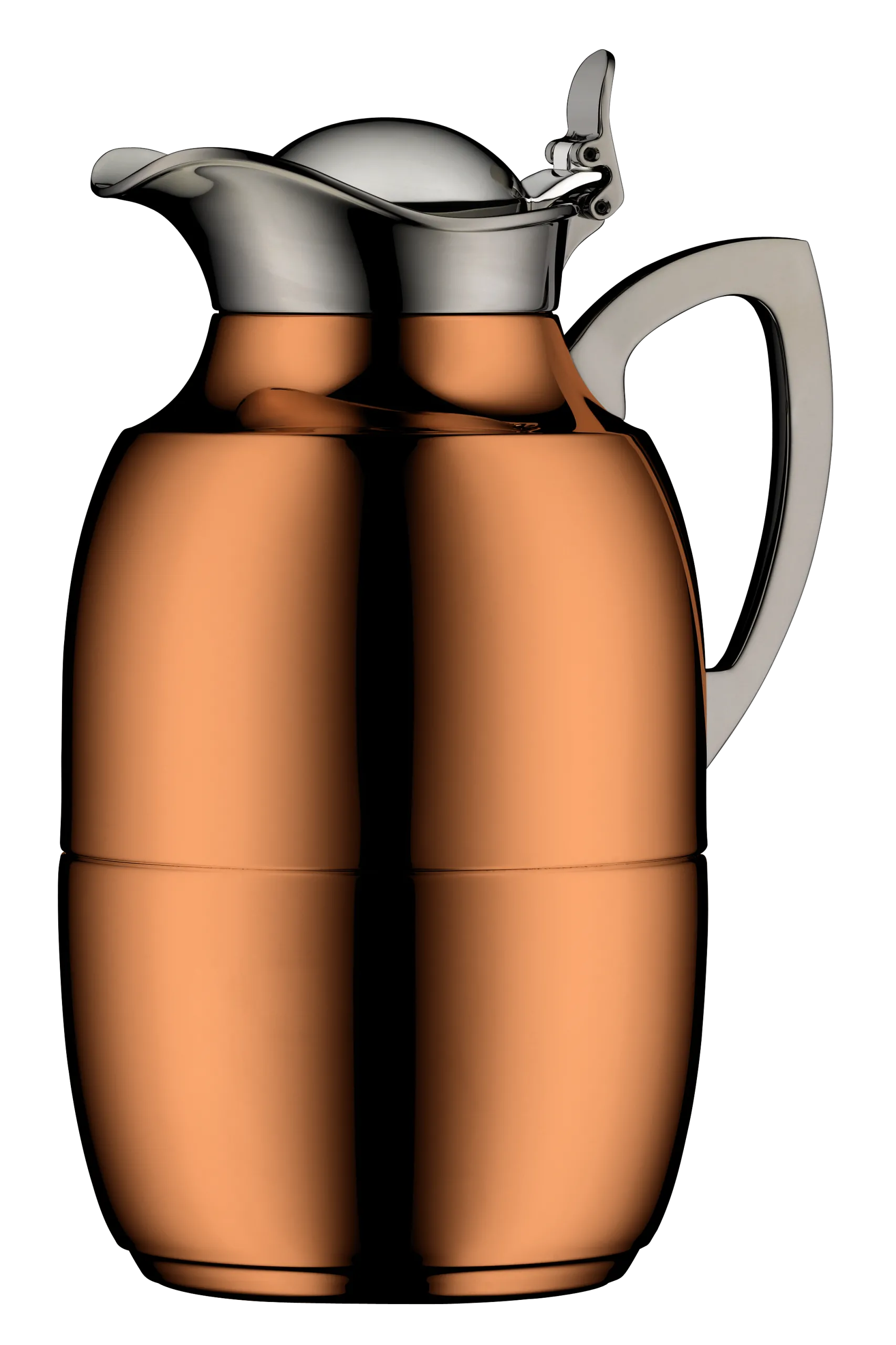 Isolierkanne JUWEL Kupfer plated 1,00l hält 12h heiß, 24h kalt