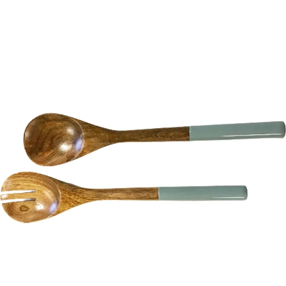 Salatbesteck aus Mangoholz mit Debonair  2er Set,