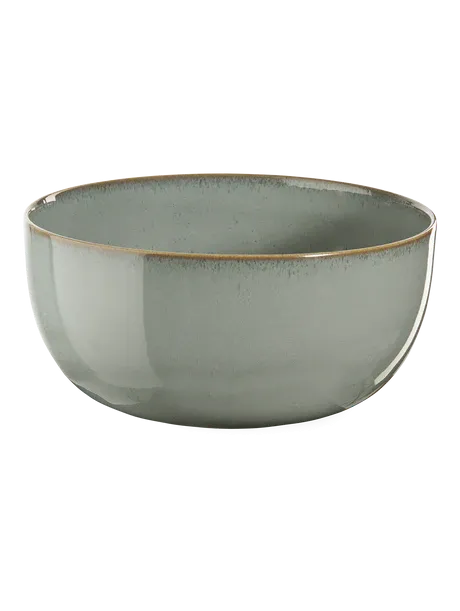 Salatschale, eucalyptus, D. 22 cm, H. 11 cm Keramik, saisons eucalyptus