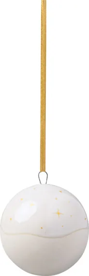 Winter Glow Ornament Kugel, 6x6x6,5 cm