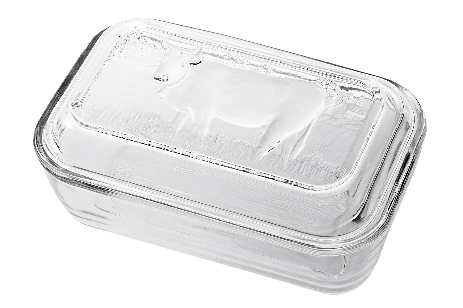 LUMINARC Butterdose Kuh 17x10,5x7cm  Glas, 17X10,5X7 xm