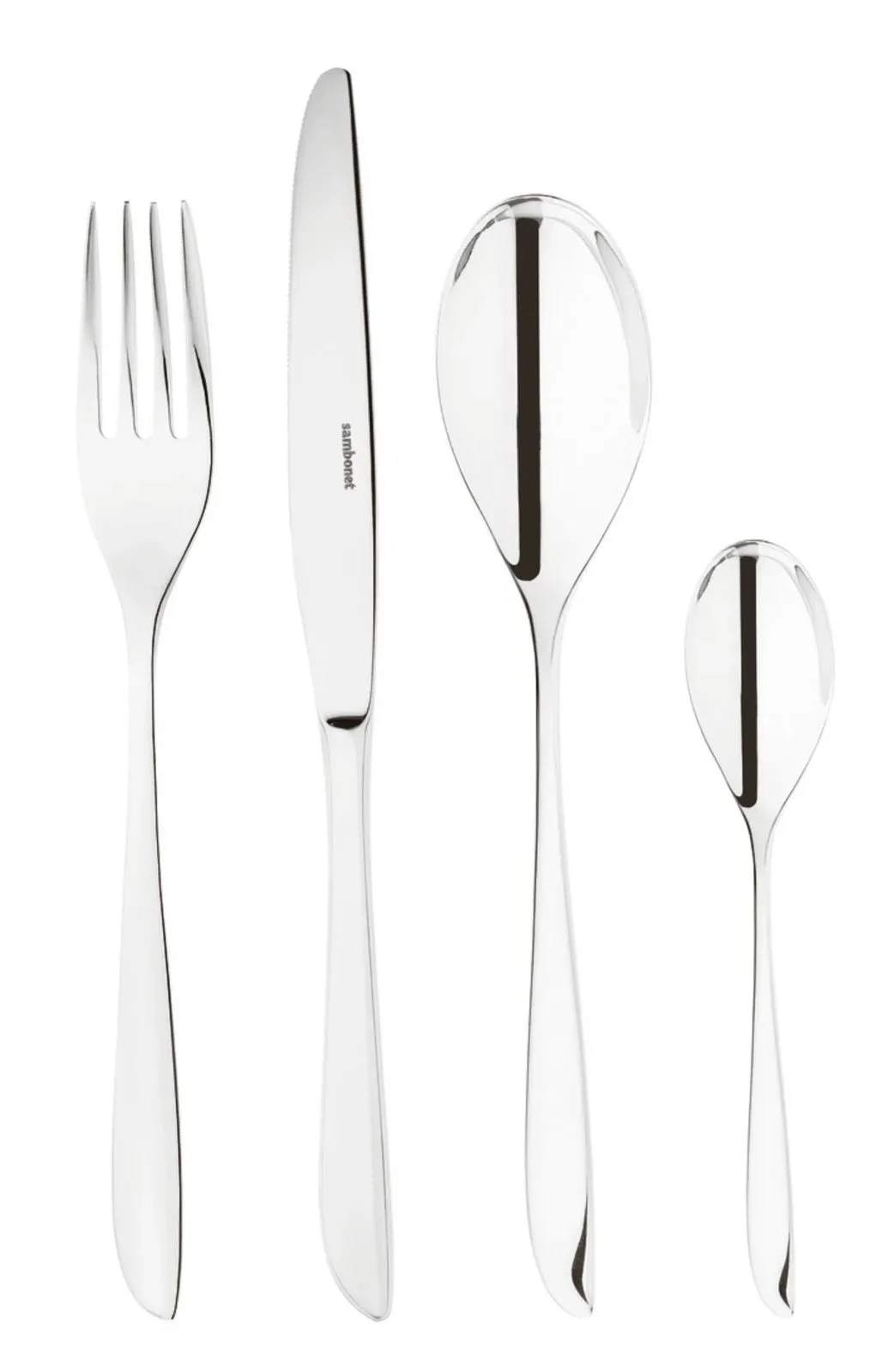 Besteck LEAF 24 teilig für 6 Personen Edelstahl  rostfrei  spülmaschinengeeignet