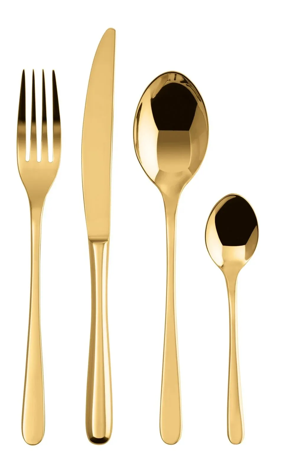 Besteck TASTE 24 teilig für 6 Personen Edelstahl/ PVD GOLD