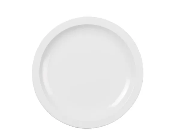 Rosti Hamlet Speiseteller Dia 24,5 x 2 cm Weiss Melamin- Kunststoff für Camping