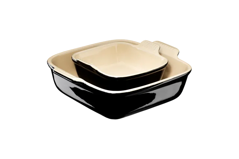 Auflaufform Tradition 2er Set 13/20 cm schwarz