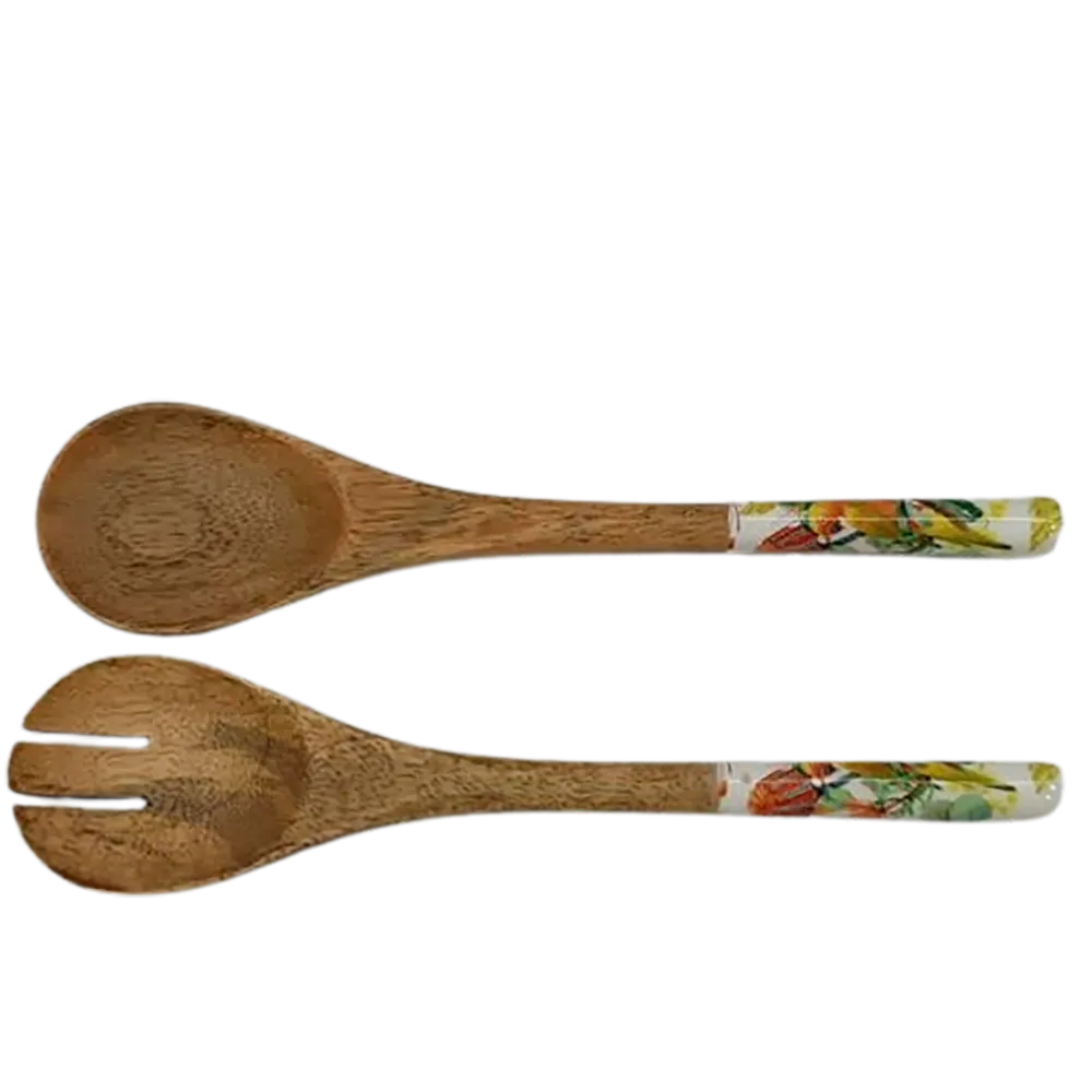 Salatesteck 2tlg. BIRD  Mangoholz