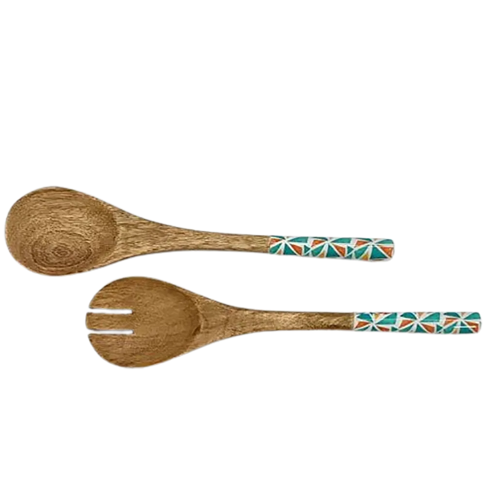 Salatbesteck 2tlg. PIECES Mangoholz