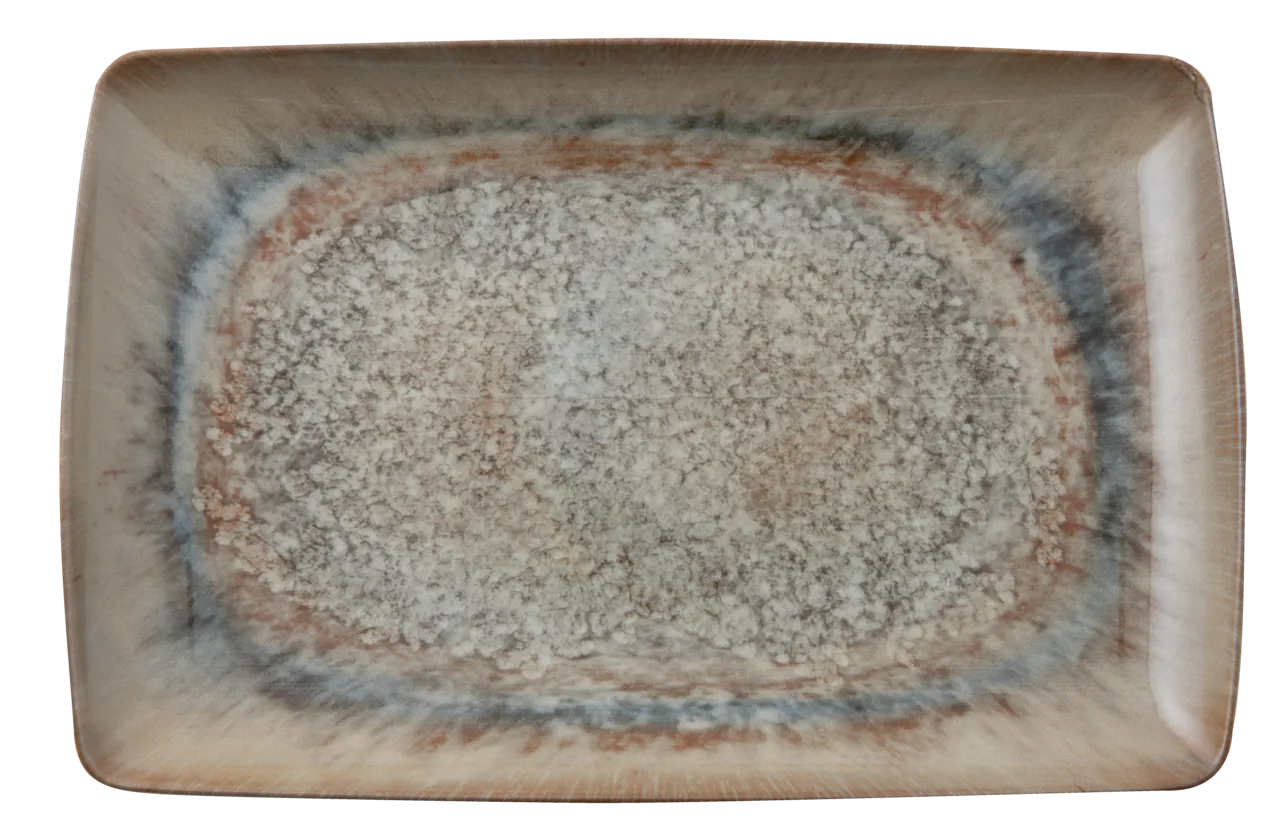 Platte rechteckig 35x22 cm Arthur Krupp, Steinzeug