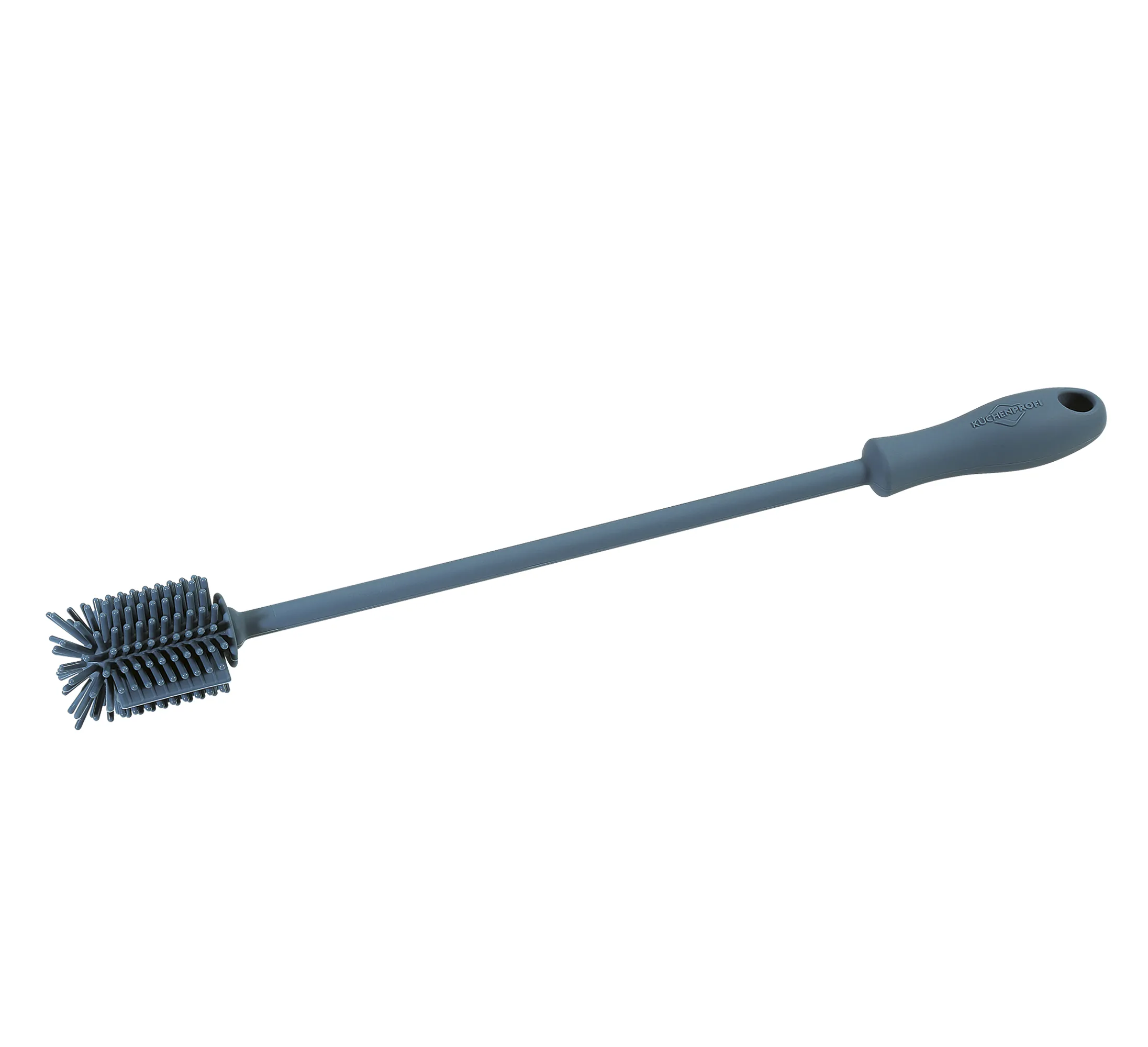 Silikon Spülbürste, blau, 2,5 cm Durchmesser metallverstärkter Stiel