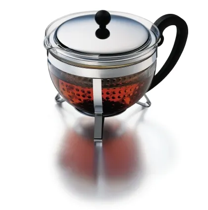 Teebereiter CHAMBORD mit Kunststoffilter und Edelstahldeckel, 1.3 l