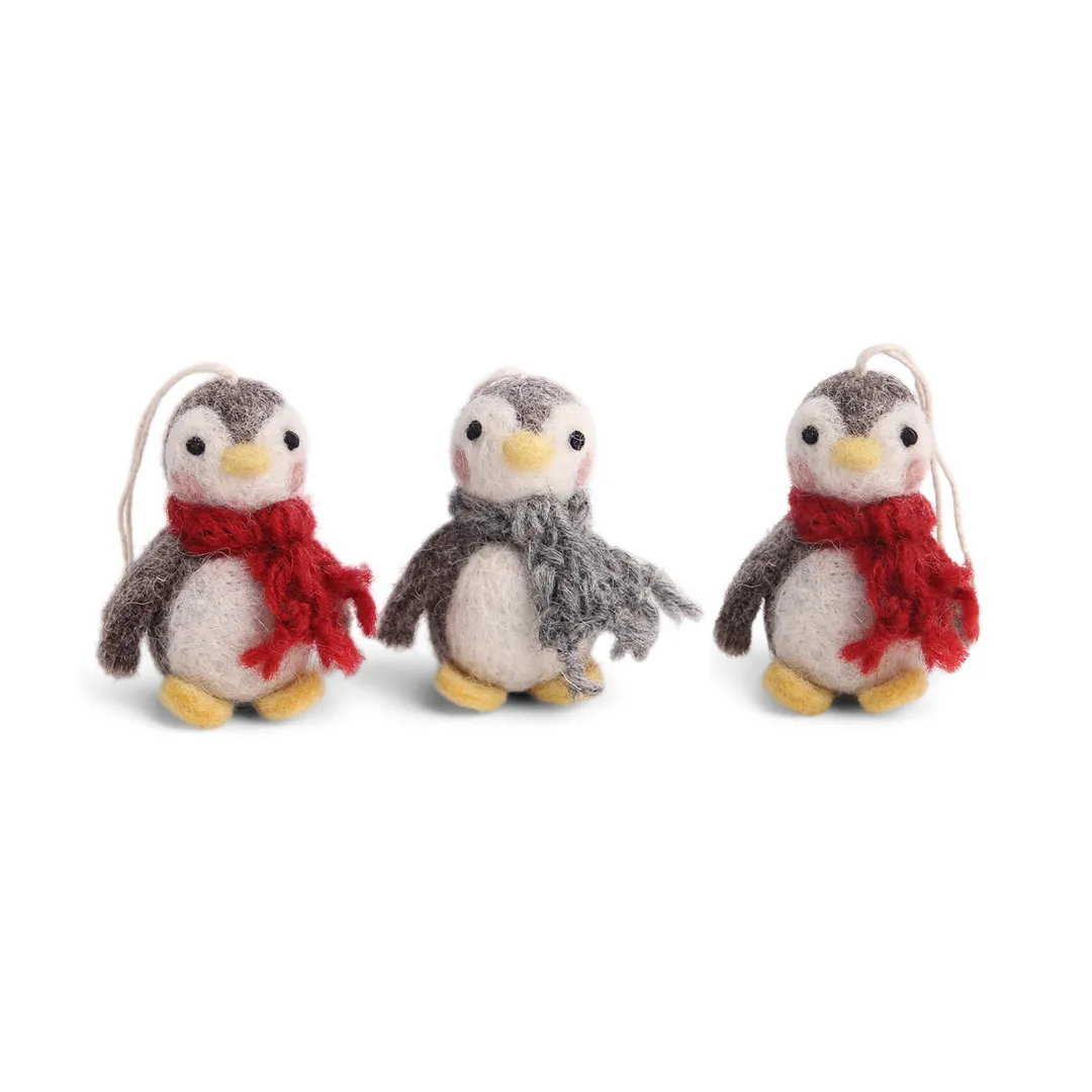 Pinguine 3 Stück 6,5cm Filz