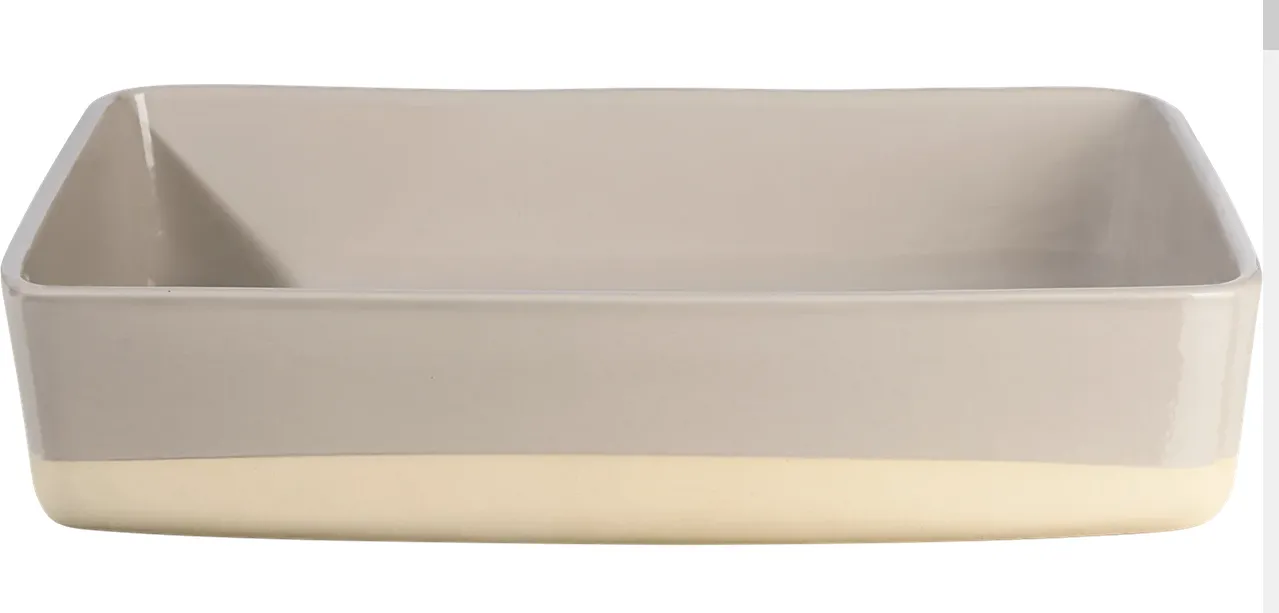 Auflaufform rechteckig, nude 36x26x7,5 cm