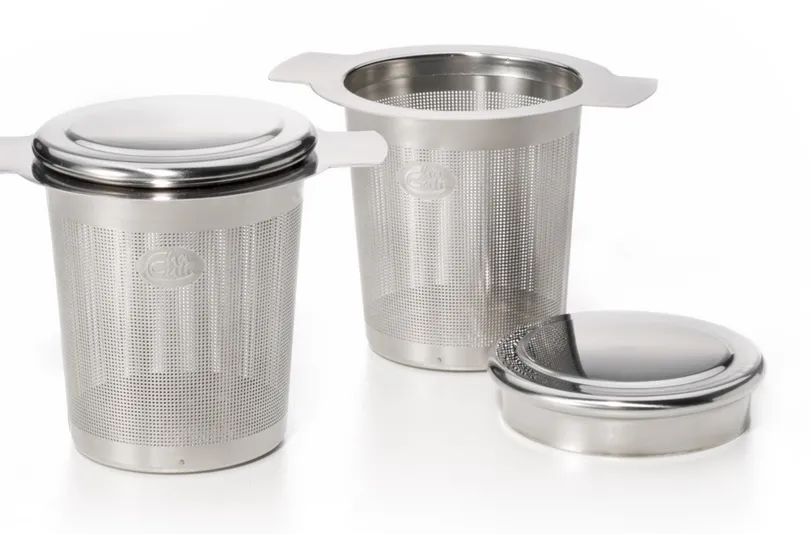 Teesieb Cara Edelstahl m. Ablage H 7cm 5,5cm