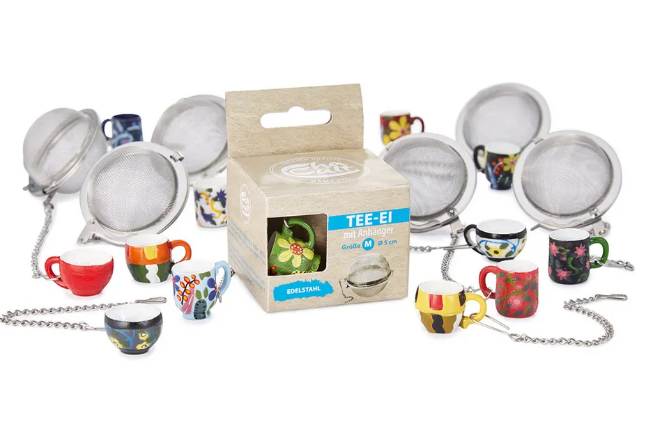 Tee Ei Bellary 5cm ( Stück)  sortiert, verschiedene Farben, keine Auswahl mögli