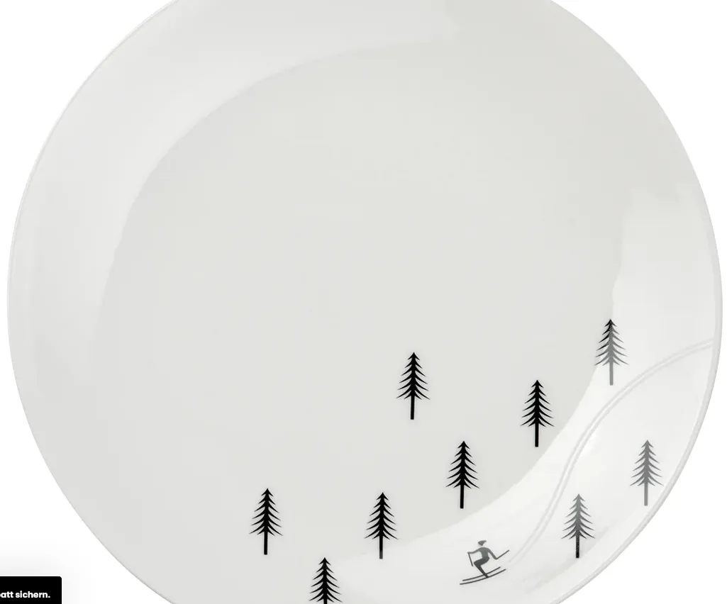 Dessertteller, skiing Ø 20,5cm