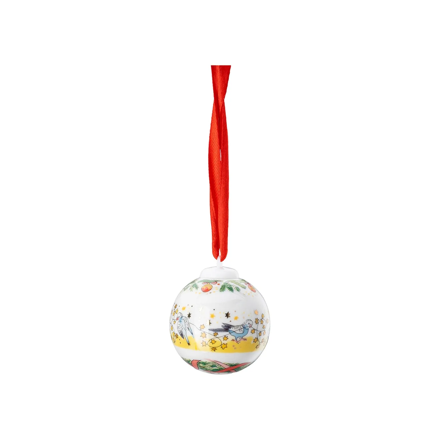 Minikugel 2024 Vogel-Gruppe Sammeledition Porzellan