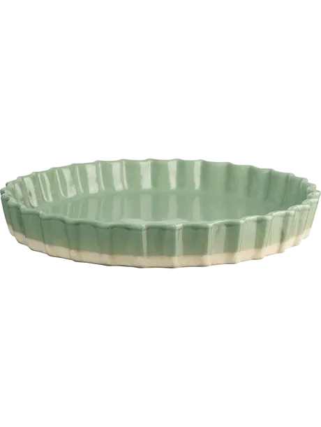 Tarteform, salbei Ø 30cm ; H 4 cm GRANDE, Steinzeug