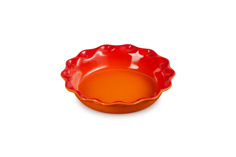 Pie-Form 23 cm Ofenrot Steinzeug