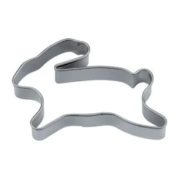 Ausstecher Hase 7,5 cm springend Edelstahl