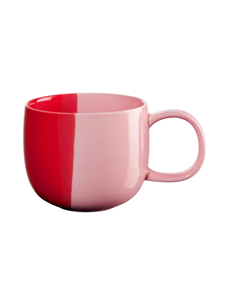 Henkelbecher, strawberry smoothie 0,4l, Ø 10 cm, H 8 cm Porzellan