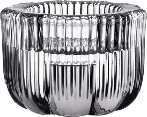 Kerzenständer 2 in 1 für Stabkerze/Teelicht Fleur/ Glas