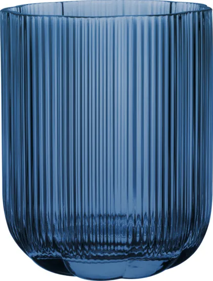 Blumen Glas Vase 150mm blau