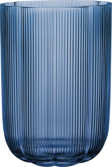 Blumen Glas Vase 225mm blau