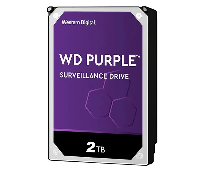 2TB Festplatte SATA-3 Ideal für NVR DVR Recorder RAID Purple Purz