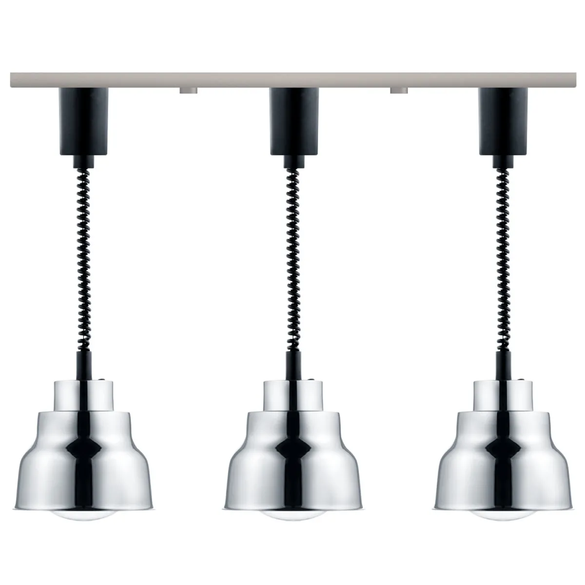 3-fach Wärmestrahler chrom