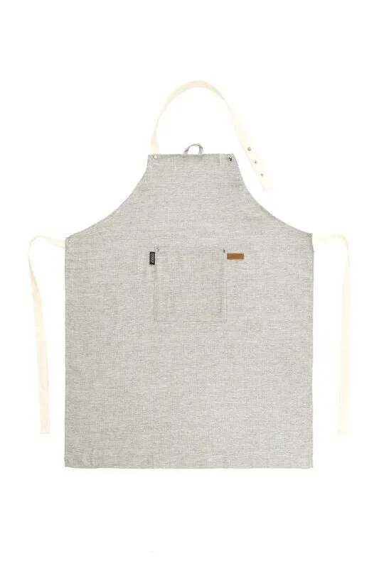 Scopri il grembiule melange taupe 68x85 cm — Tirolix