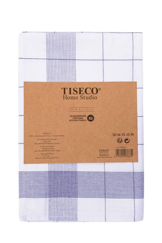 Panni Vetri 6 Pz. 65x70 cm Blu - Tirolix