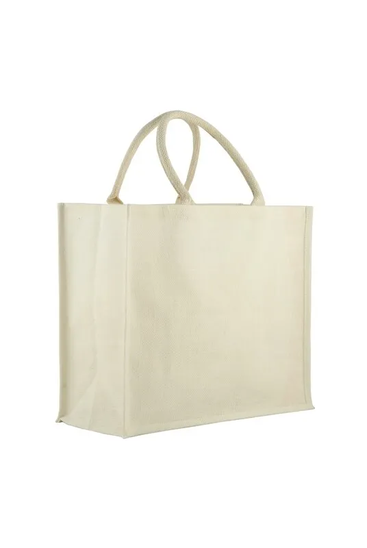 Scopri la Borsa Juta Bianco 36x43x19 cm — Tirolix