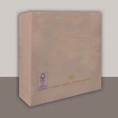 Tovagliolo Tortora 3 veli 40x40 cm - Tirolix