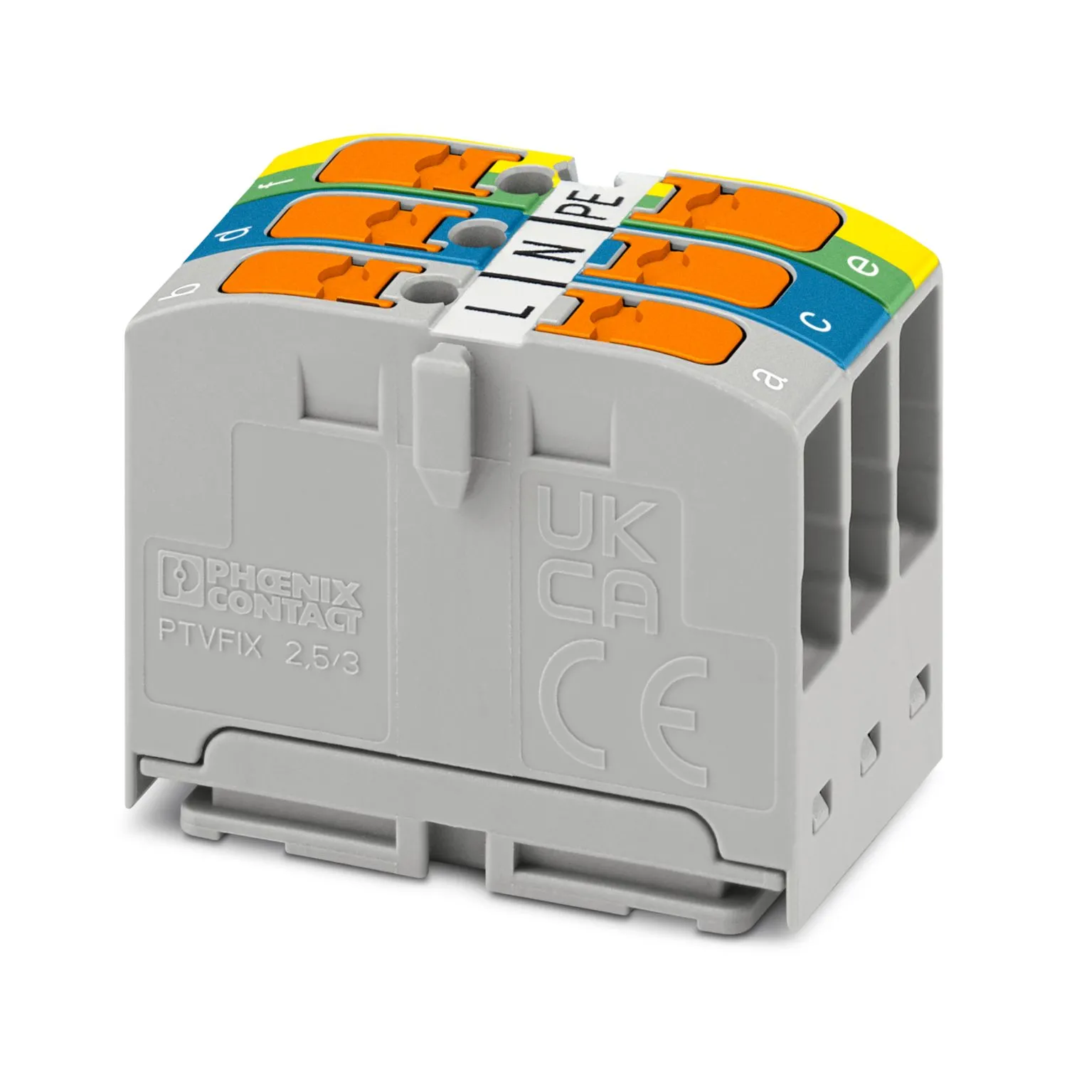 Verteilerklemmen Klemmenblock 3-fach PTVFIX