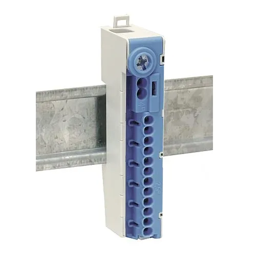 Verteilerklemmen BLAU N-Klemme  15pol Abzweigklemme Steckklemme Federklemme Sammelklemme