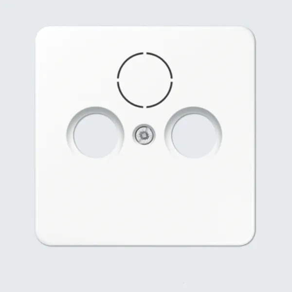 Jung Blende für Antennendose 68x68mm Innenblende für SAT-TV-Dose 2-3Loch Alpinweiss