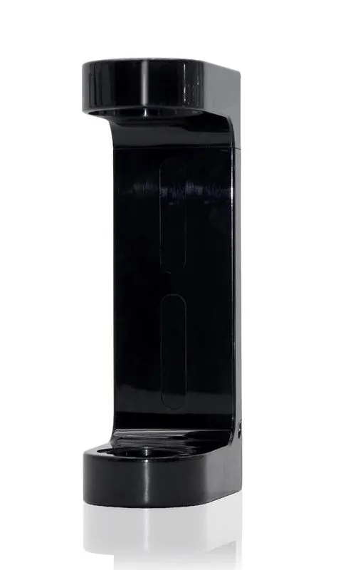 Tirolix - Dispenser portasapone a pressa Nero lucido