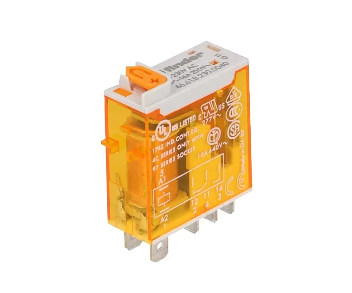 230V Relais AC Spule 1xUM 1xWechsler 16A 250V 4661-Serie Flachsteckhülse