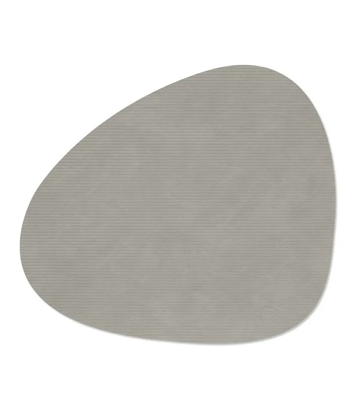Lind DNA - Tovaglietta Corduroy Curve Light Grey 37x44 cm