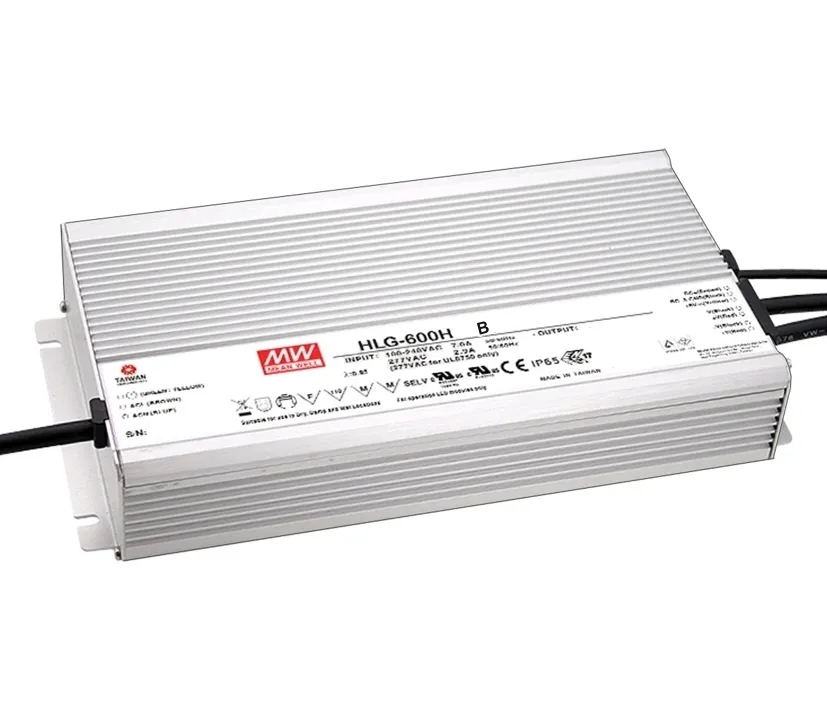 48V Netzteil 600W 12A IP65 HLG600H48B Kabelsteuerung 3in1 Poti-PWM-0-10V