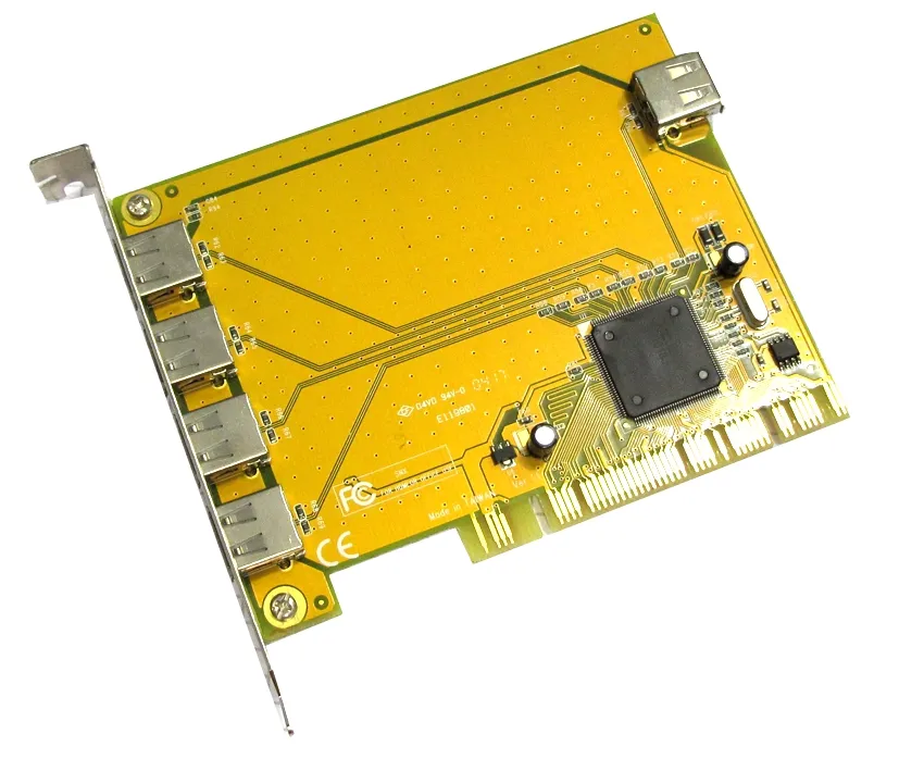 USB Platine - PC USB PCI Schnittstellenplatine 4+1 USB2.0 NEC D720101GJ  D4V0