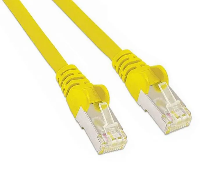 2m LAN Kabel Cat6A Patchkabel Gelb PIMF 1GB 10GB SFTP