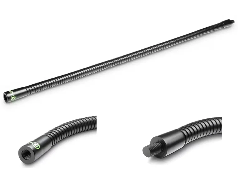 Mikrofon Schwanenhals 600mm mit 9mm 3/8zoll Gewinde Black Mikrofonhalter