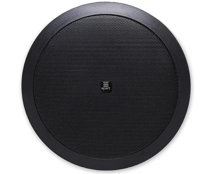 205mm ELA Deckenlautsprecher CM6T Schwarz 60W 16ohm 2-wege HiFi mit 100V 6W ELA Trafo IP54