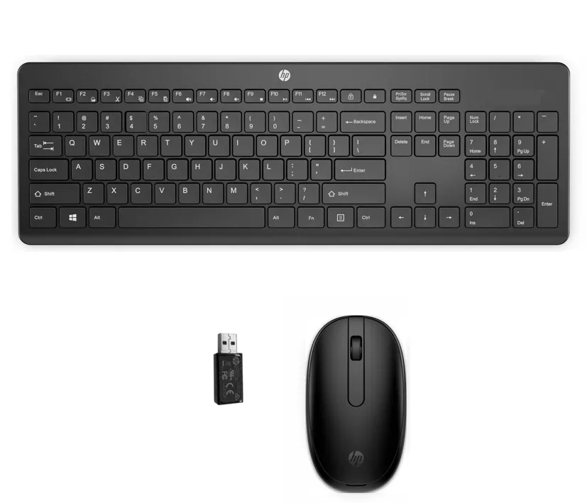 SET Funktastatur mit Funkmaus HP Wireless mit USB Empfänger Vorführmodel