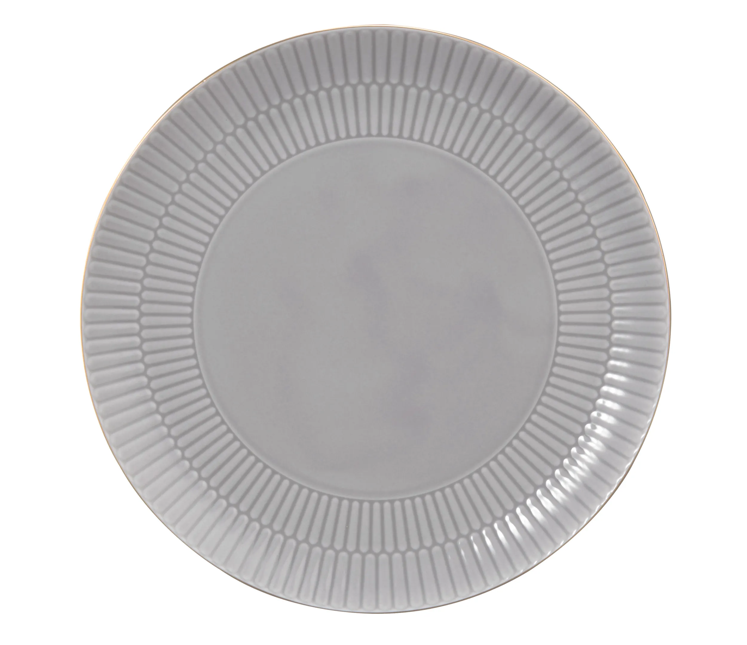 Frühstücksteller Seltmann Weiden Amina Silbergrau Goldrand
