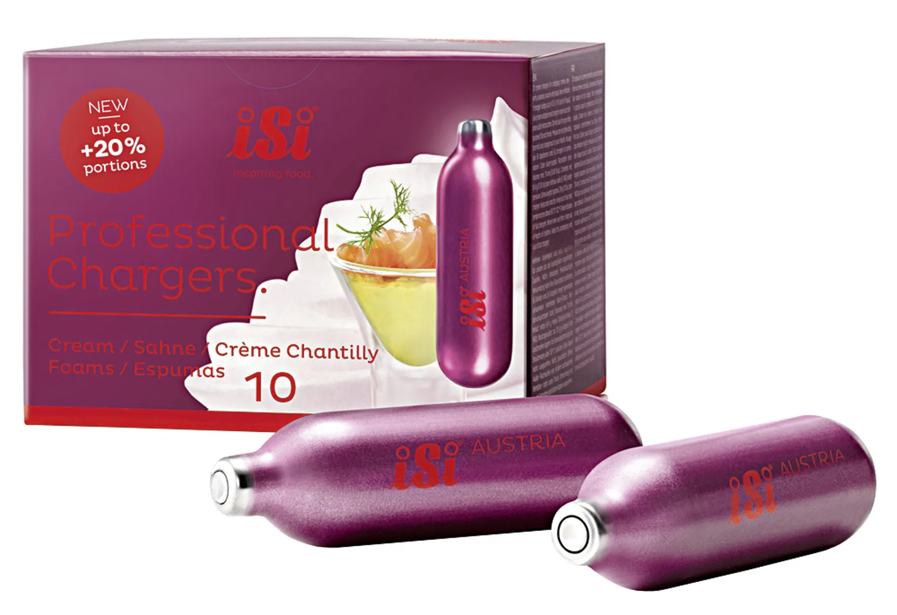 Sahnekapsel Professional Chargers 10er Pack