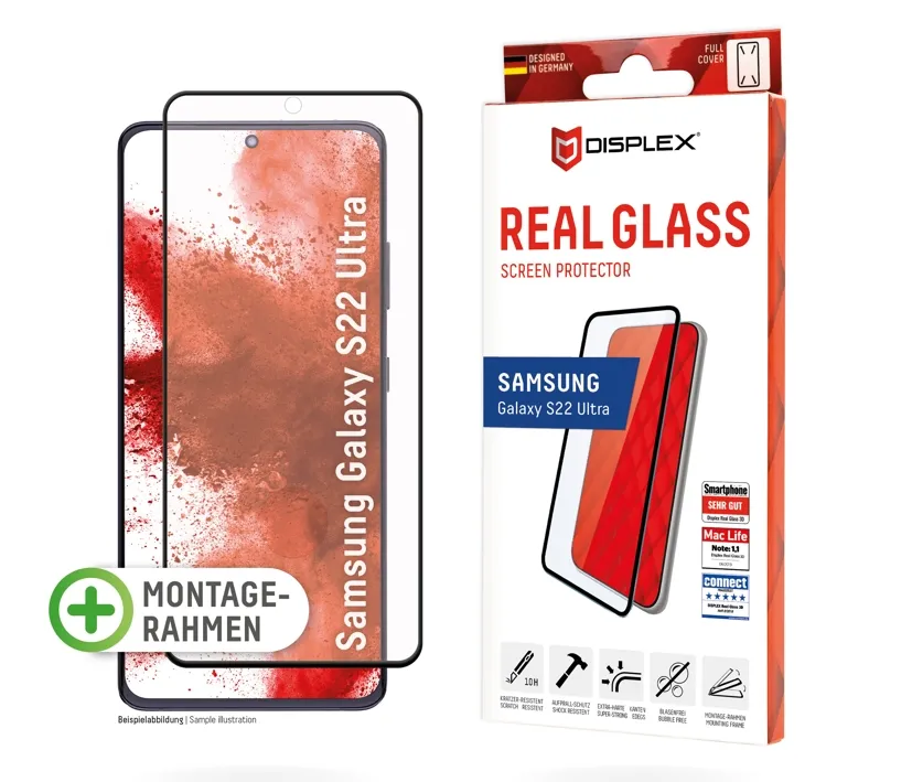 Display Schutzfolie Panzerglas für Samsung Galaxy S22 Ultra Glas Folie Schutzfolie