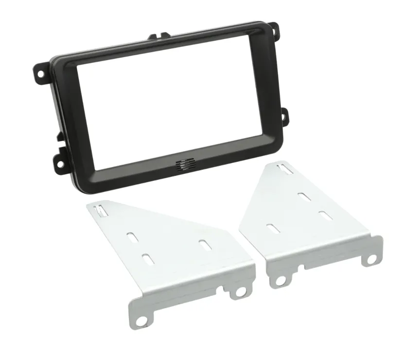 Autoradio 2DIN Radio Blende Doppel-DIN Radio-Halterung VW Seat Skoda Caddy Leon Toledo