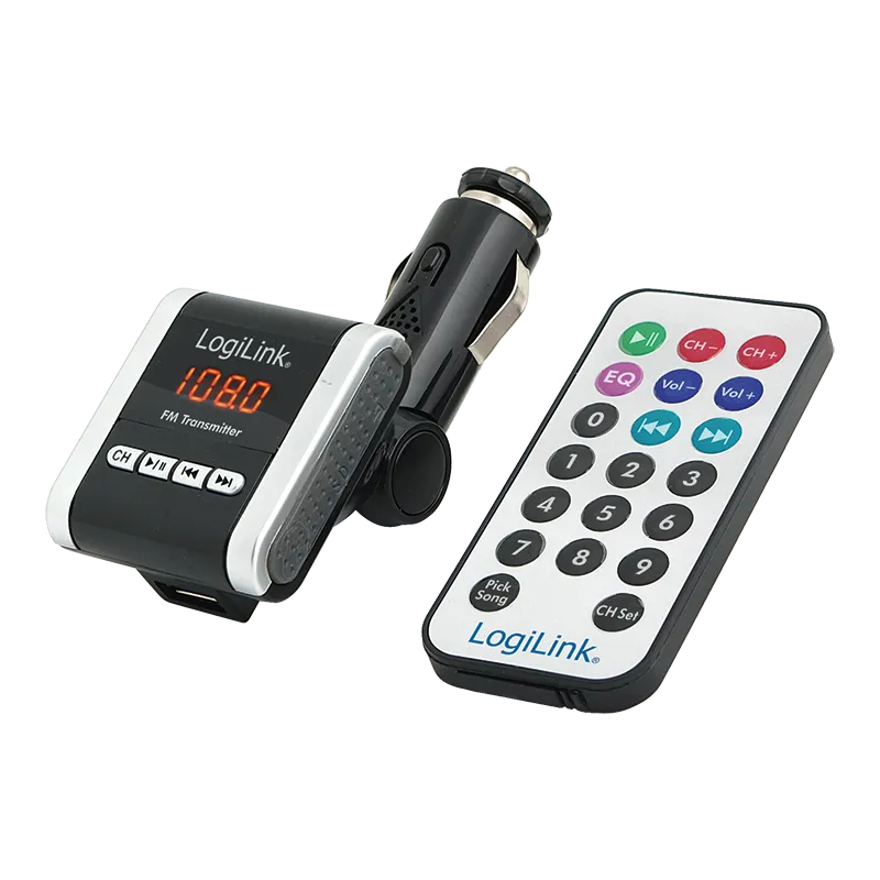 FM-Transmitter UKW Transmitter mit MP3 Player USB-Slot microSD-Kartenleser Fernbedienung